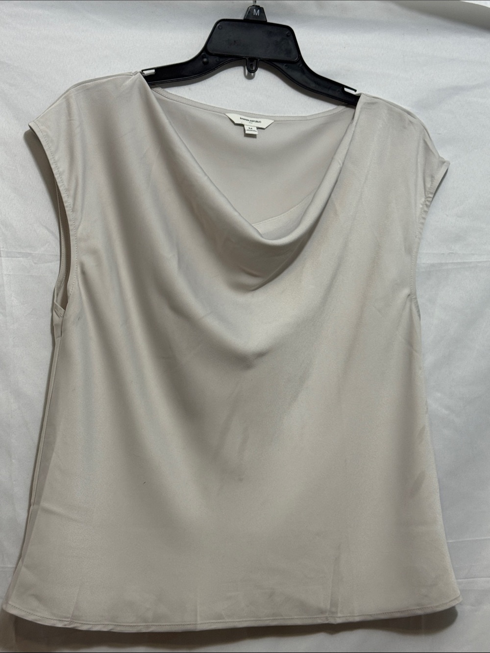 Banana Republic Drape Neck Sleeveless Camisole - Light Gray